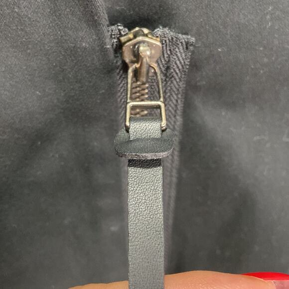 NWT I’OGAN Women Black Cropped Moto Blazer/Jacket from Barney’s New York Size XS - Picture 13 of 15